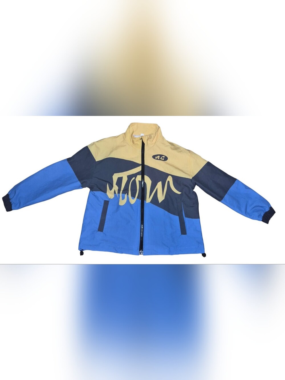 Source Unknown Blue, Tan & Black Kids Windbreaker Jacket